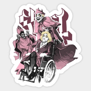 Funny Ghost Pink Sticker